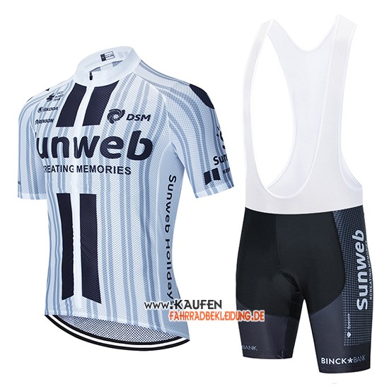 Sunweb Kurzarmtrikot 2020 und Kurze Tragerhose Wei Shwarz